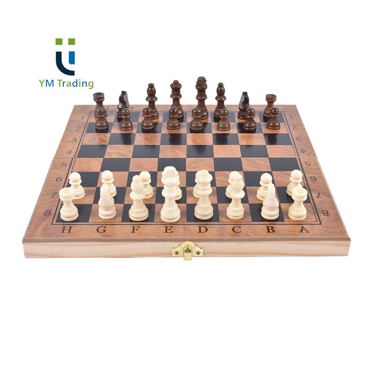Jeu d’Échecs en Bois Pliant